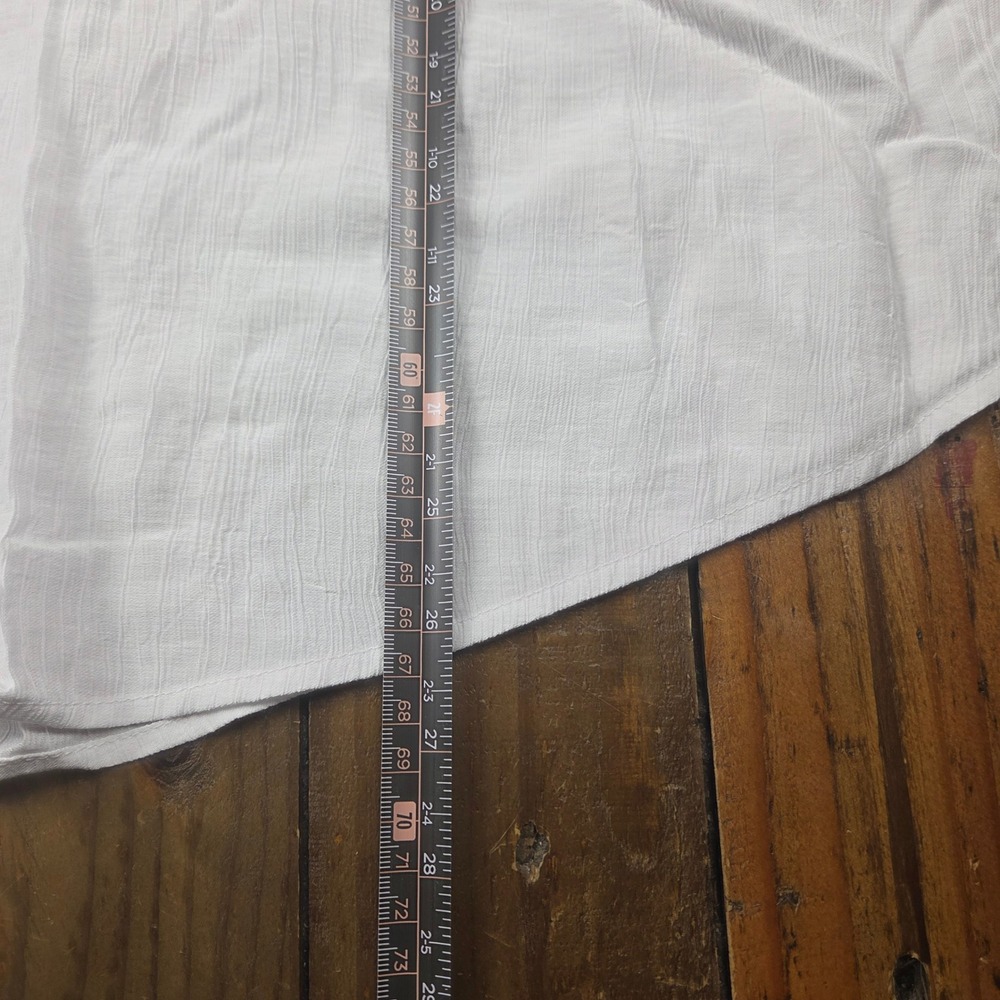 Abercrombie & Fitch White Oversized Textured Button Up Shirt XXL New - Picture 8 of 9